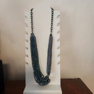 Multi-strand Tube & Bead Statement Necklace